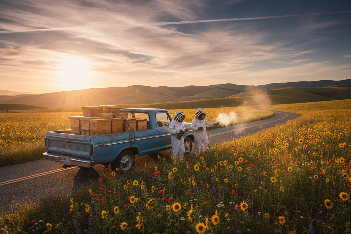 Following the Bloom: How Beekeepers Travel the Country to Create Single-Source Honey