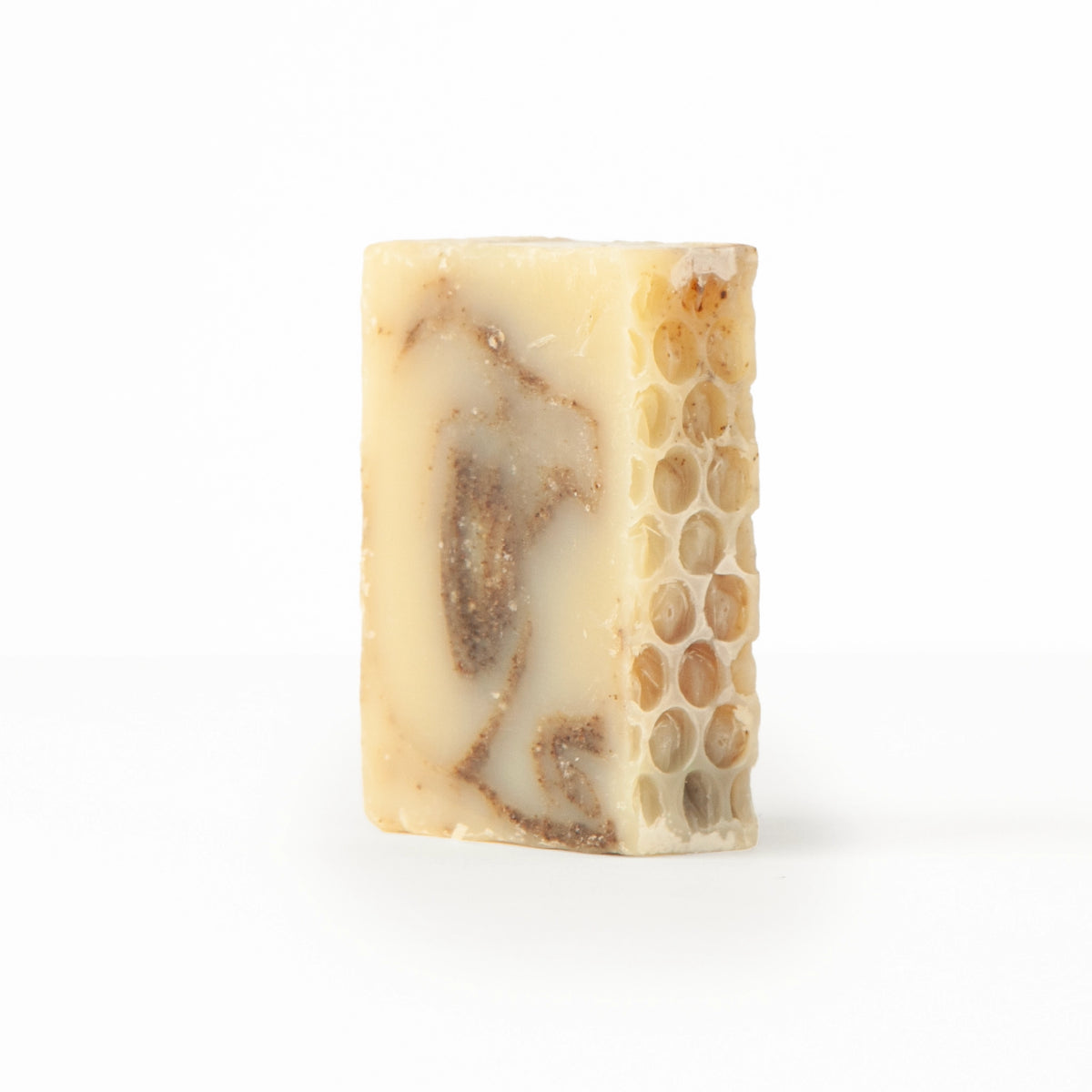 A 4oz bar of The Bee Charmer’s Chai scent natural honey-based soap.