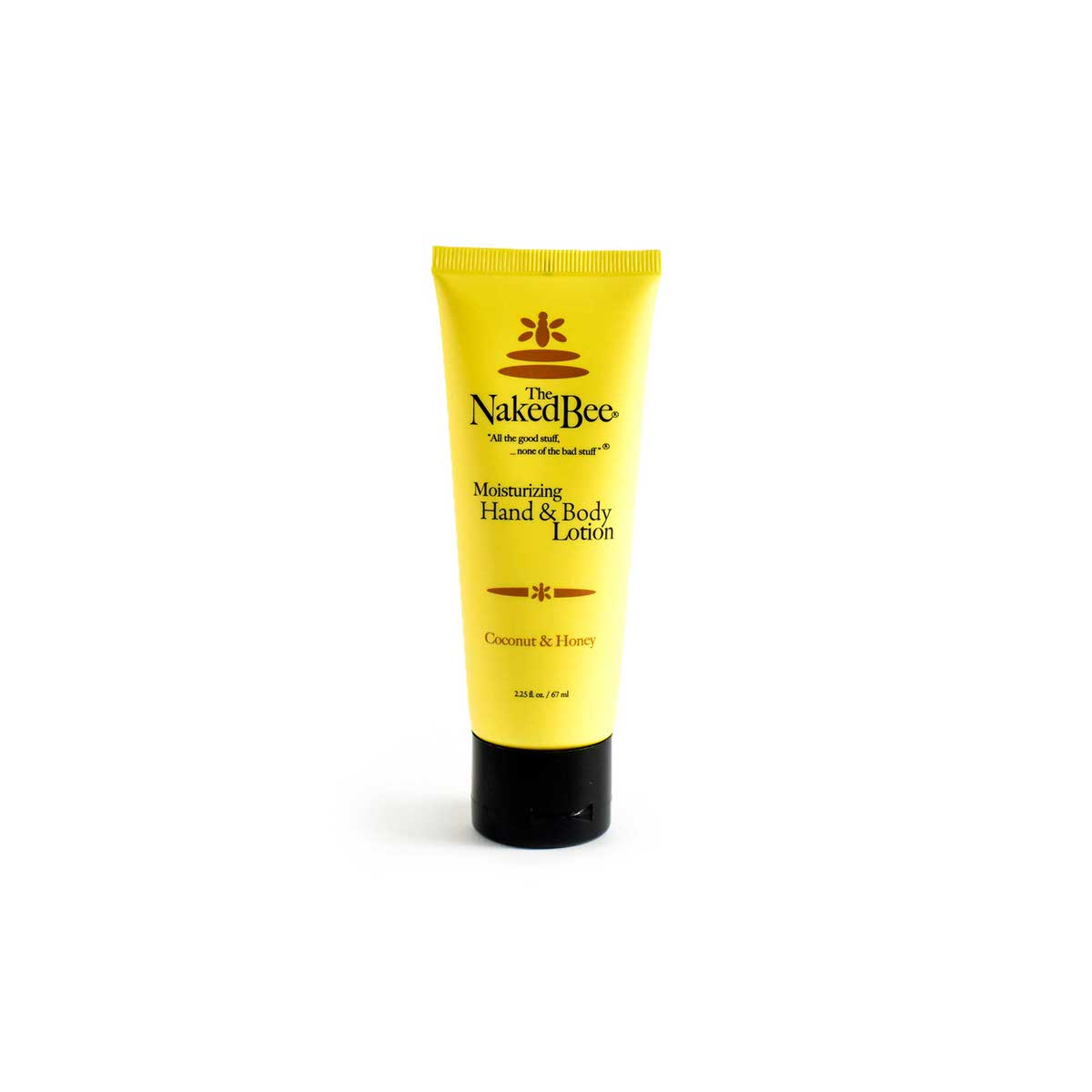 A 2.25 fl oz tube of Naked Bee Coconut & Honey scented Hand and Body Lotion.