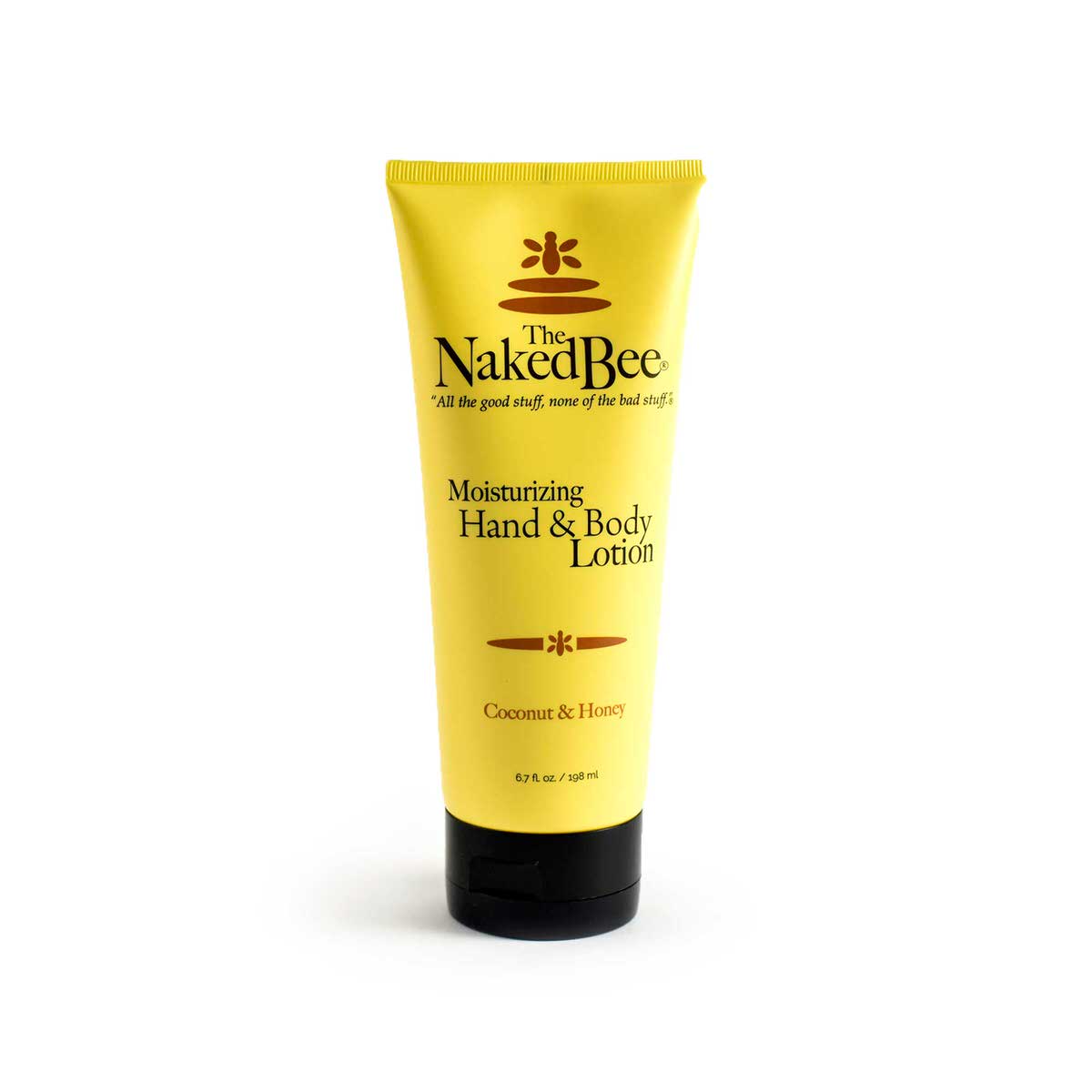 A 6.7 fl oz tube of Naked Bee Coconut & Honey scented Hand and Body Lotion.