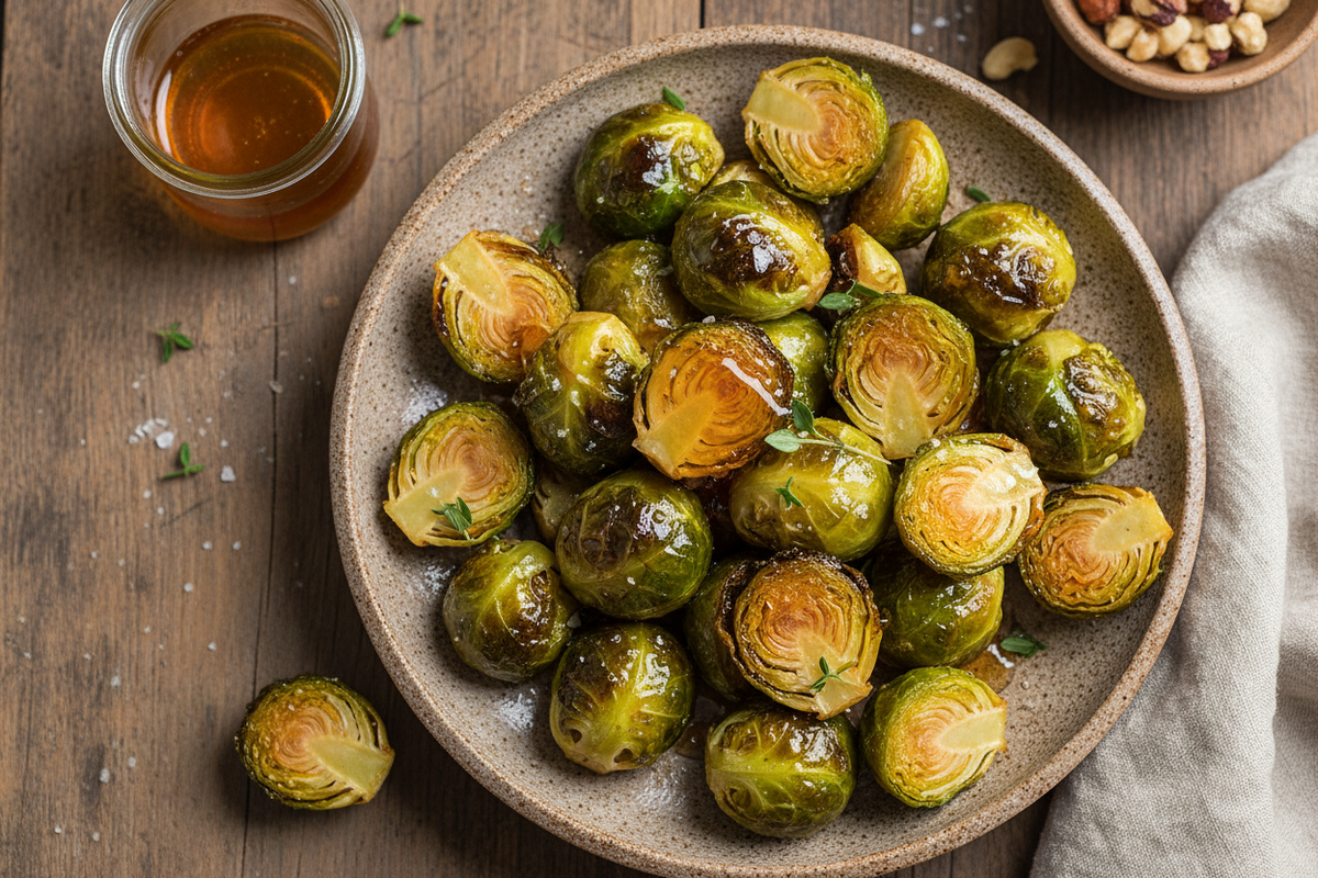 honey roasted brussel sprouts